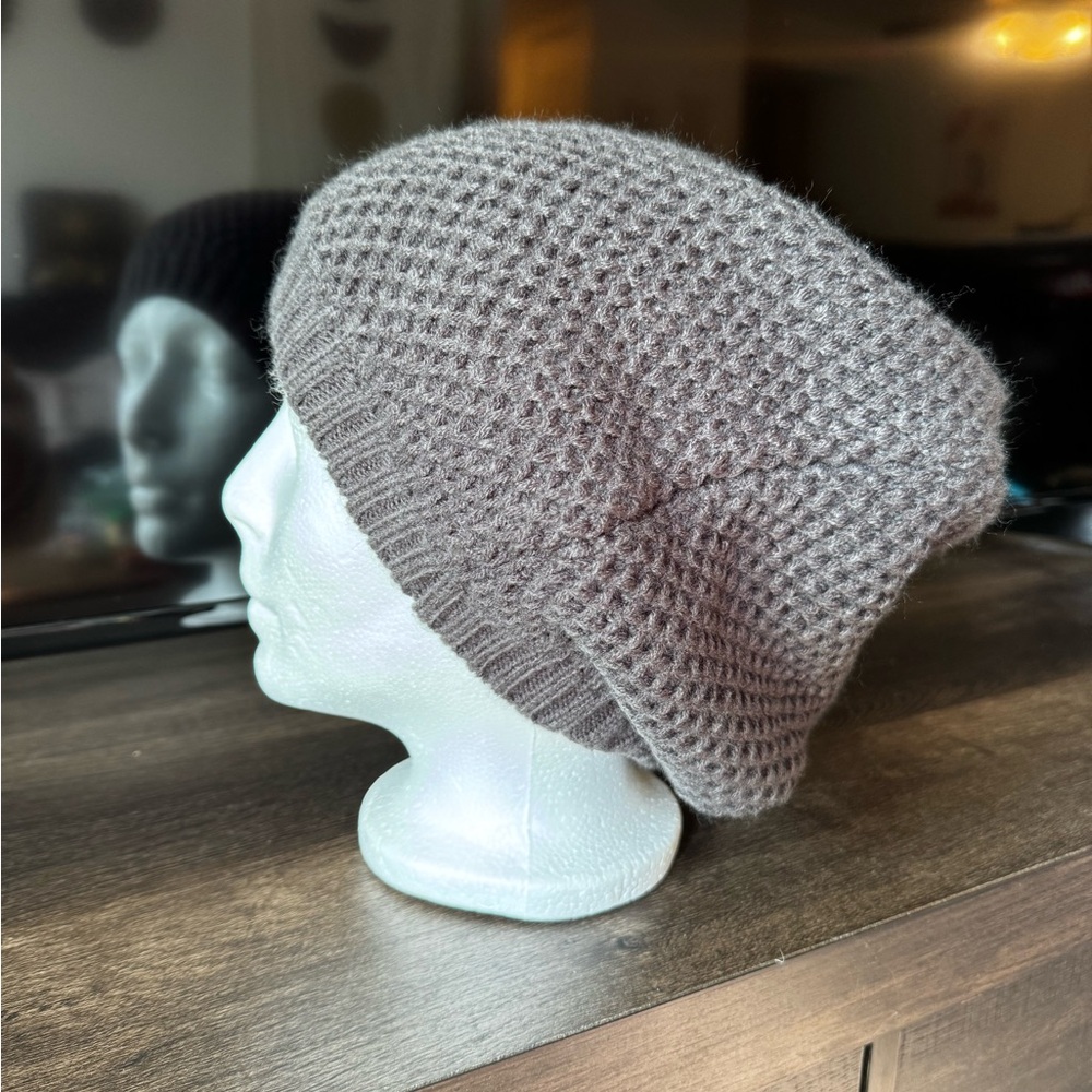 Three Bird Nest Gray & Black Knit Hats - Picture 2 of 9